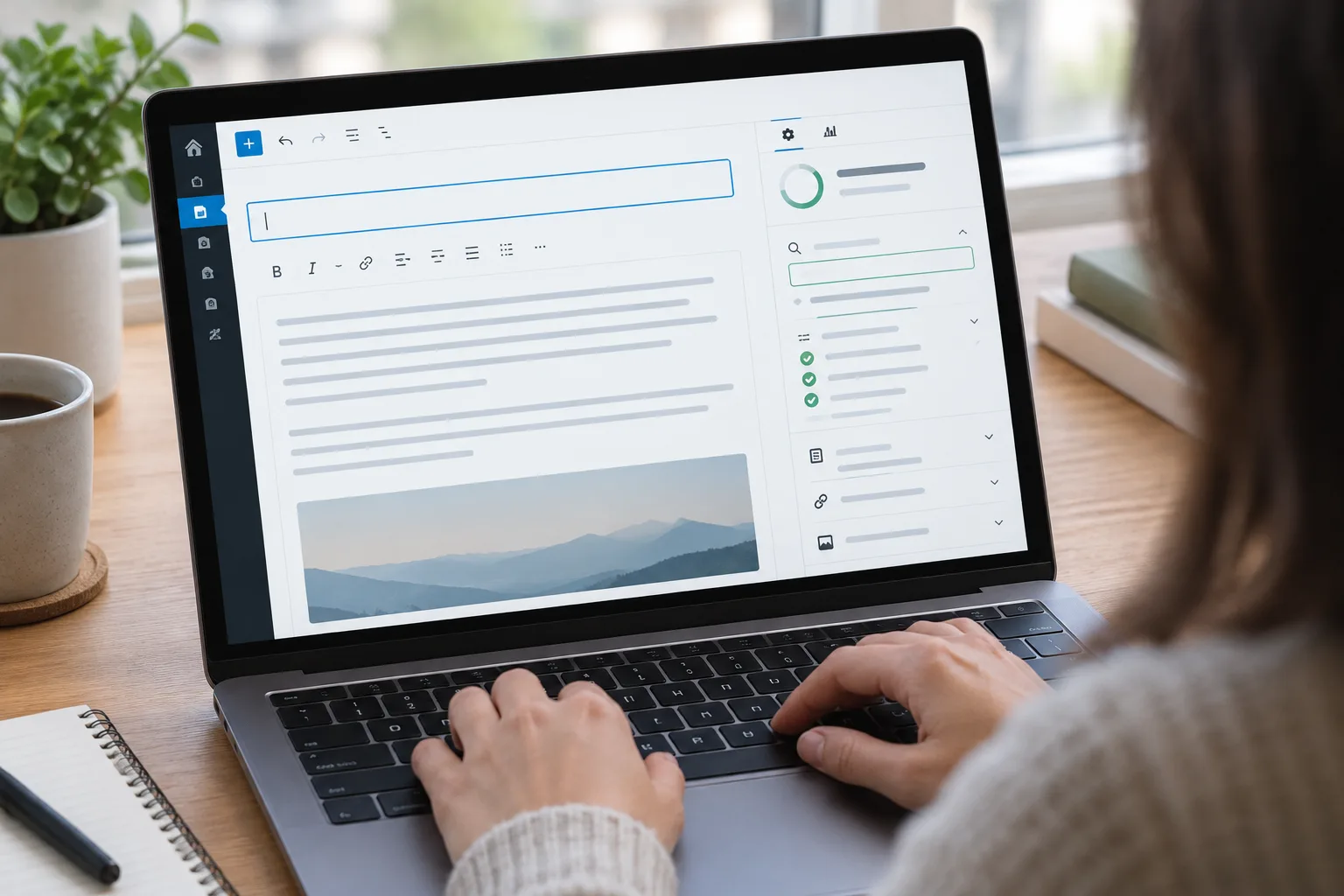 Un champ de titre dans les réglages SEO d’une interface de publication sur ordinateur.